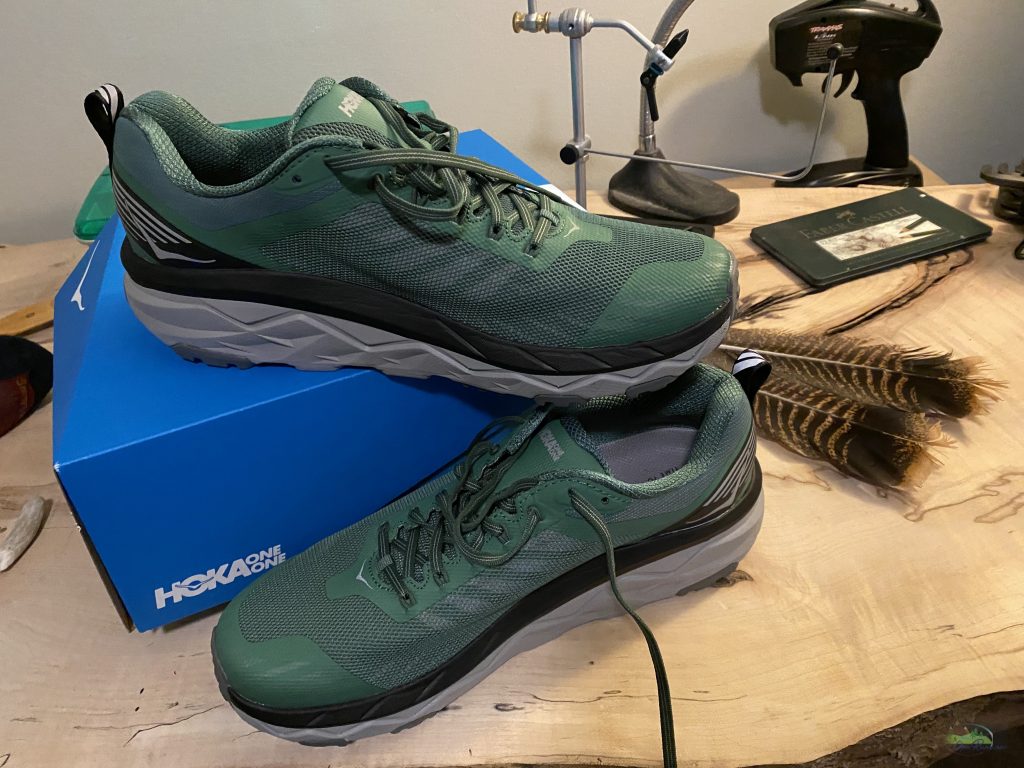 Forest green HOKA One Running Shoes