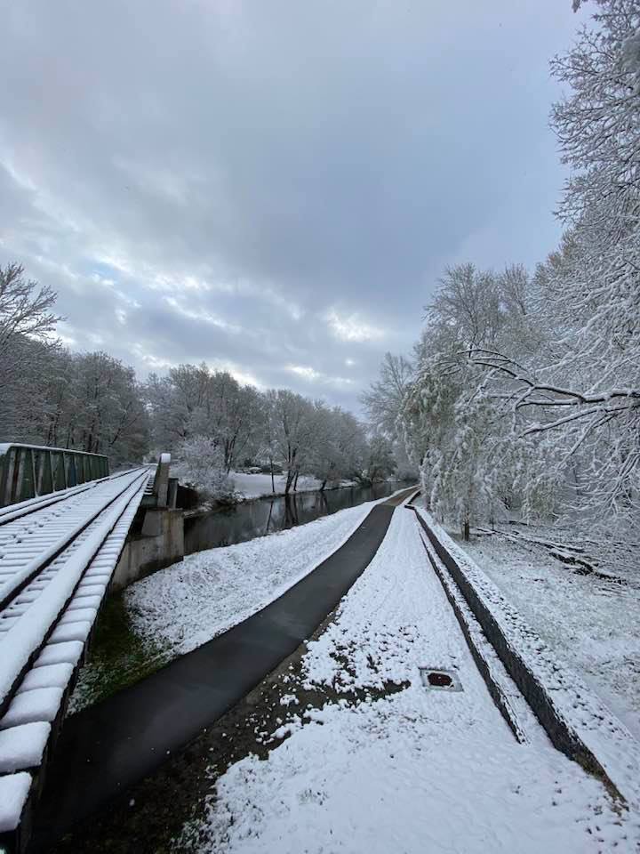 Towpath in the snow