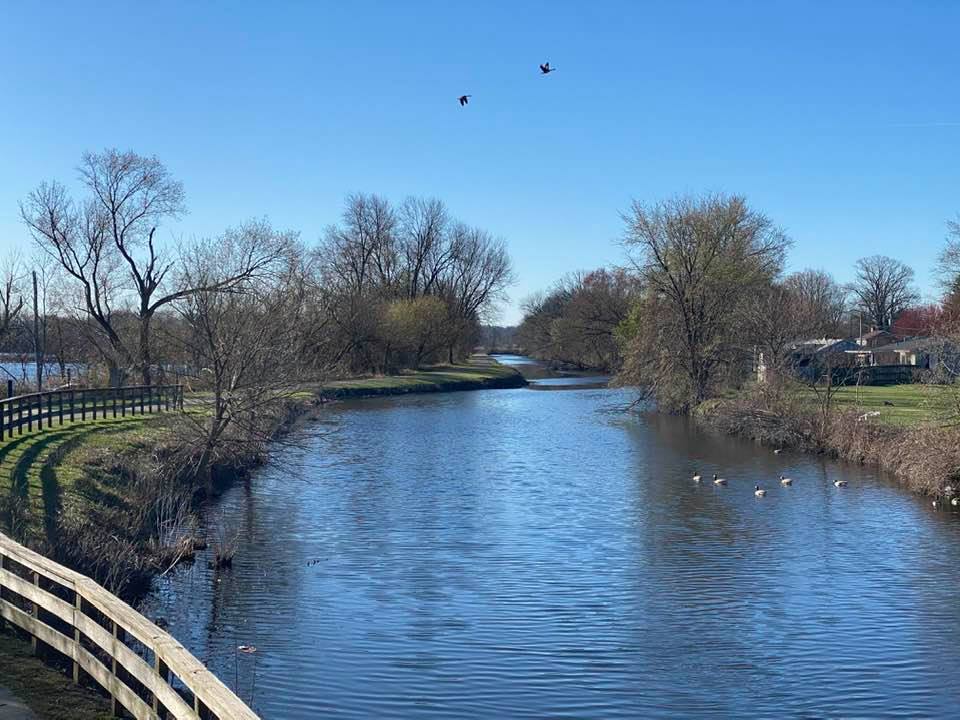 View down the canal