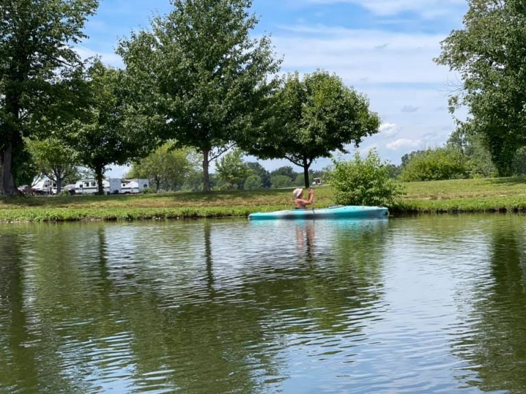 Opa Runs in kayak