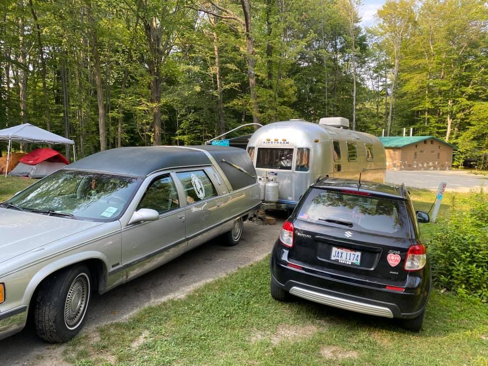 Vintage silver trailer 